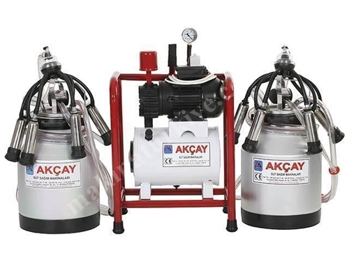 Çiftli Sabit Sistem Süt Sağım Makinesi Akçay AK-MK-2K/SS-508