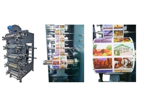 4 Renk Flexo Baskı Makinası Uslupak U-SBM-002