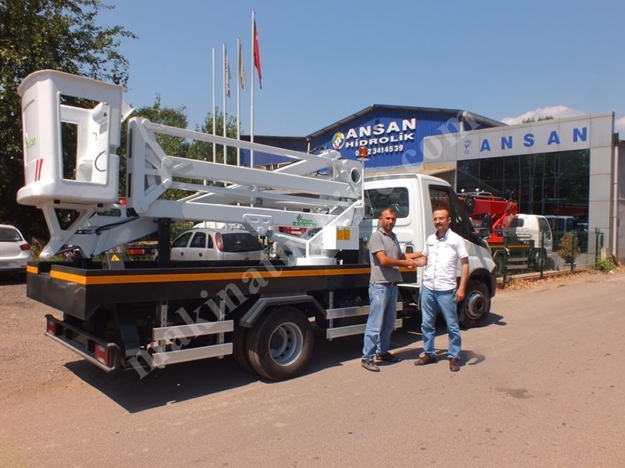 16 Mt Araç Üstü Eklemli&Teleskopik Platform / Ansan Aetp.16 