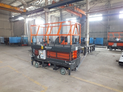 Makaslı Personel Platformu 8 metre Çekilebilir 350 kg Sepet Kapasiteli - Ansan ÇP8 - 0