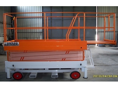 Makaslı Personel Platformu 8 metre Çekilebilir 350 kg Sepet Kapasiteli - Ansan ÇP8 - 8