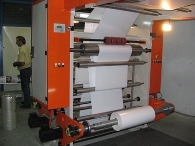 4 Renk Stack Sistem Flexo Baskı Makinası AC 4110 - 12