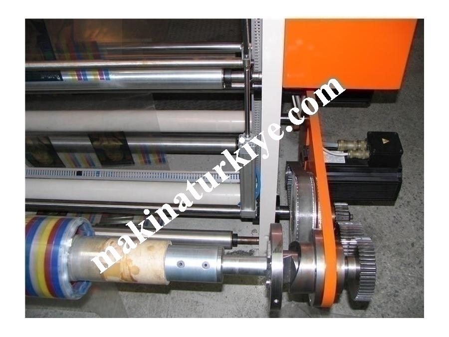 4 Renk Stack Sistem Flexo Baskı Makinası AC 4110