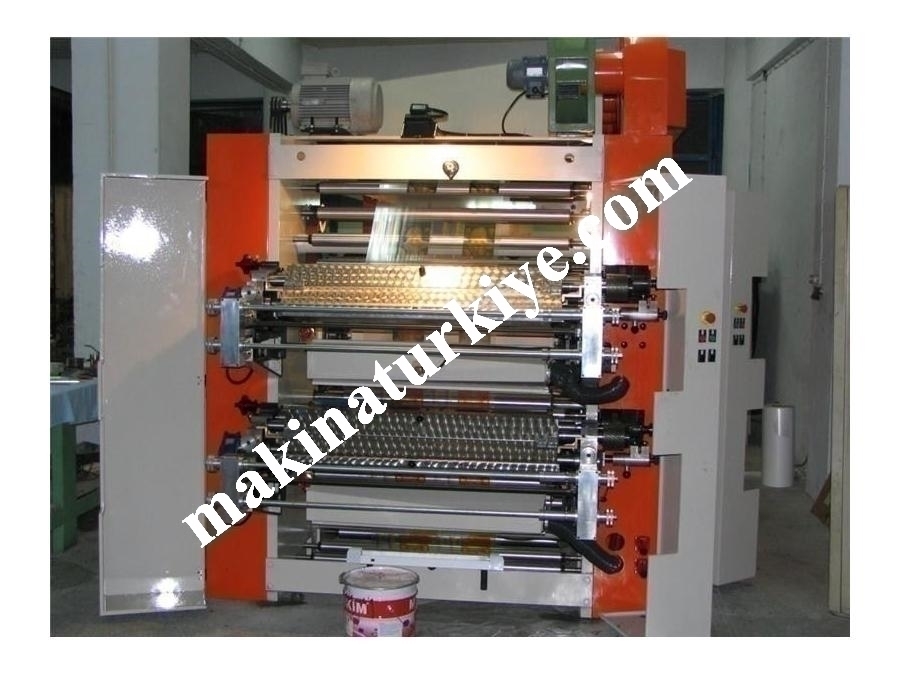 4 Renk Stack Sistem Flexo Baskı Makinası AC 4110