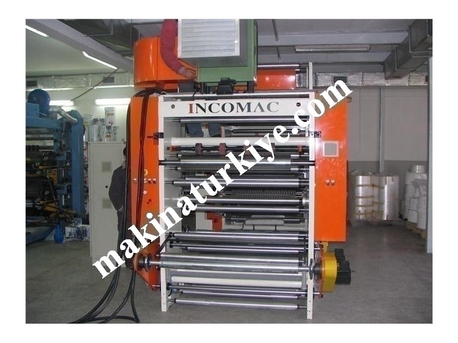 4 Renk Stack Sistem Flexo Baskı Makinası AC 4110