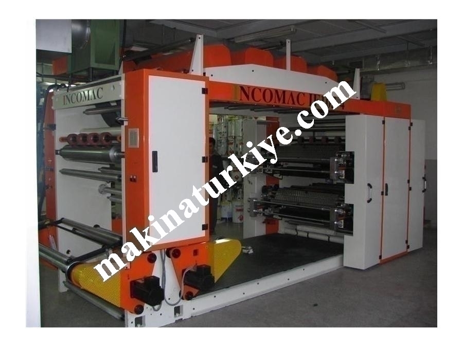 4 Renk Stack Sistem Flexo Baskı Makinası AC 4110