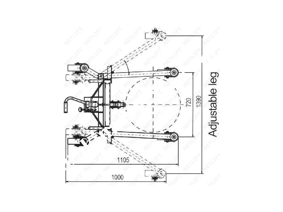 Ergonomik Varil Taşıyıcı 400 Kg / Netlift Nl-Dt 400