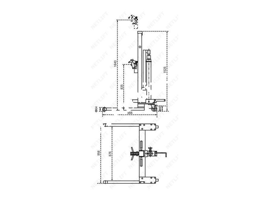 Palet Uyumlu Hidrolik Varil Taşıma Aracı 300 Kg / Netlift Nl Wa 30 B