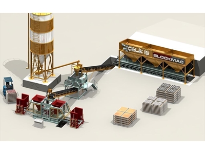 Çelik İş Tam Otomatik Beton Parke Ve Briket Makinesi - 3