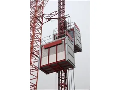 Double Cabin Personnel and Cargo Elevator (2 Tons)