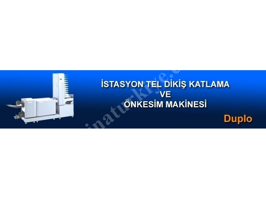 Tel Dikiş Katlama Ve Ön Kesim Makinası