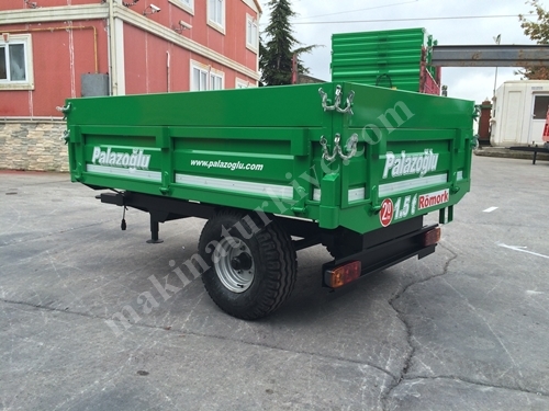 Tek Dingil Damperli Römork 1.5 Ton - Palazoğlu 