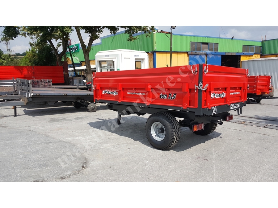 Tek Dingil Damperli Römork 2,5 Ton - Palazoğlu