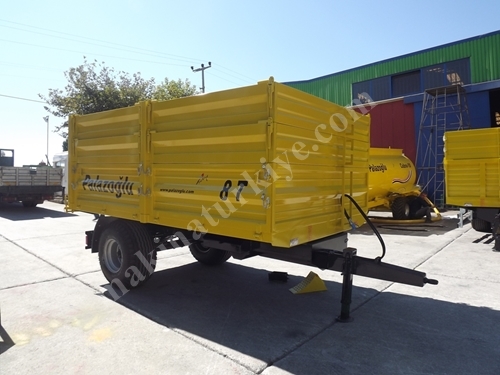 Tek Dingil Damperli Römork 8 Ton