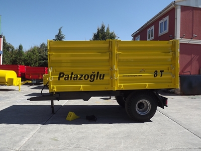 Tek Dingil Damperli Römork 8 Ton - 1