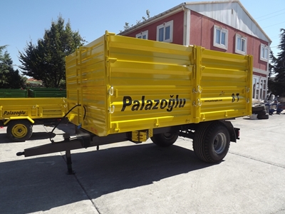 Tek Dingil Damperli Römork 8 Ton - 3