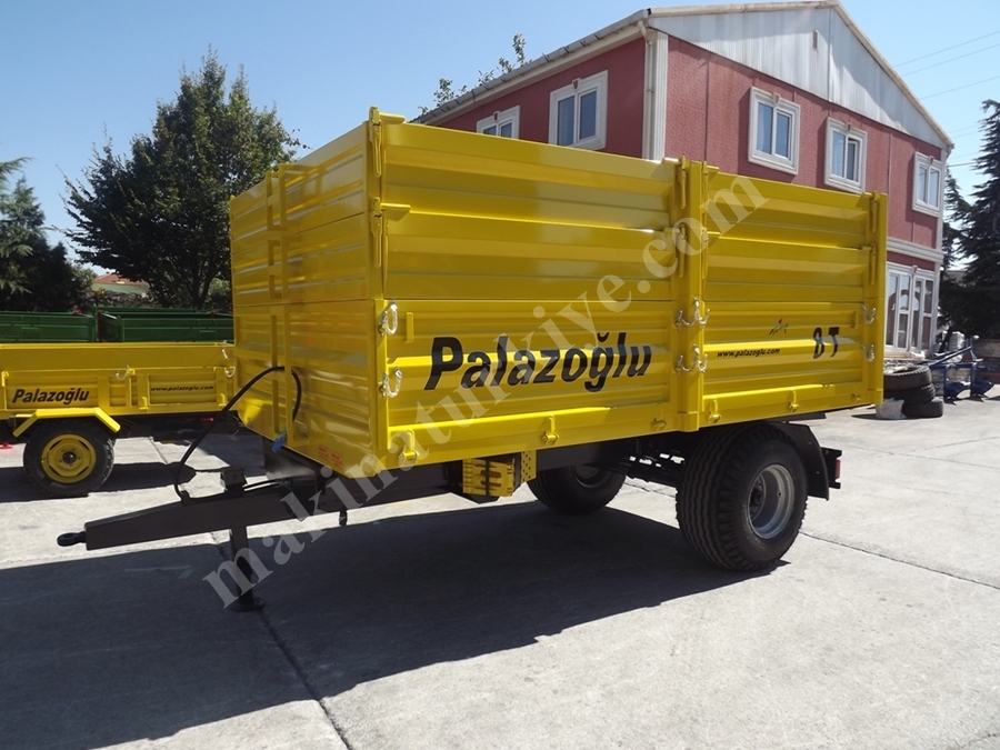 Tek Dingil Damperli Römork 8 Ton
