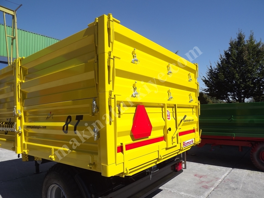 Tek Dingil Damperli Römork 8 Ton