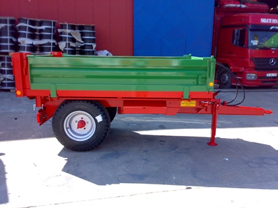 Tek Dingil Üç Yana Damperli Römork 2,5 Ton - Palazoğlu - 2