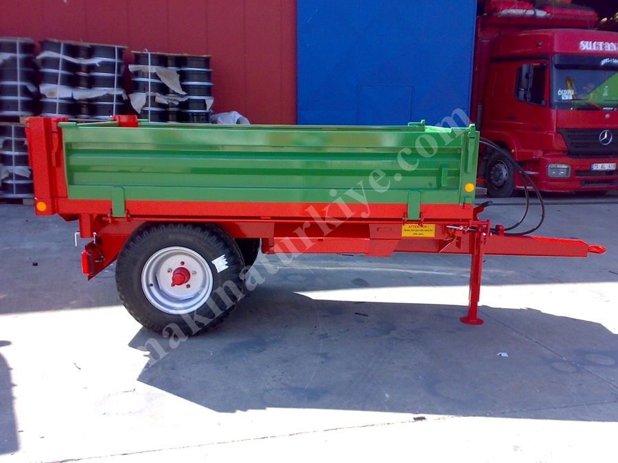 Tek Dingil Üç Yana Damperli Römork 2,5 Ton - Palazoğlu