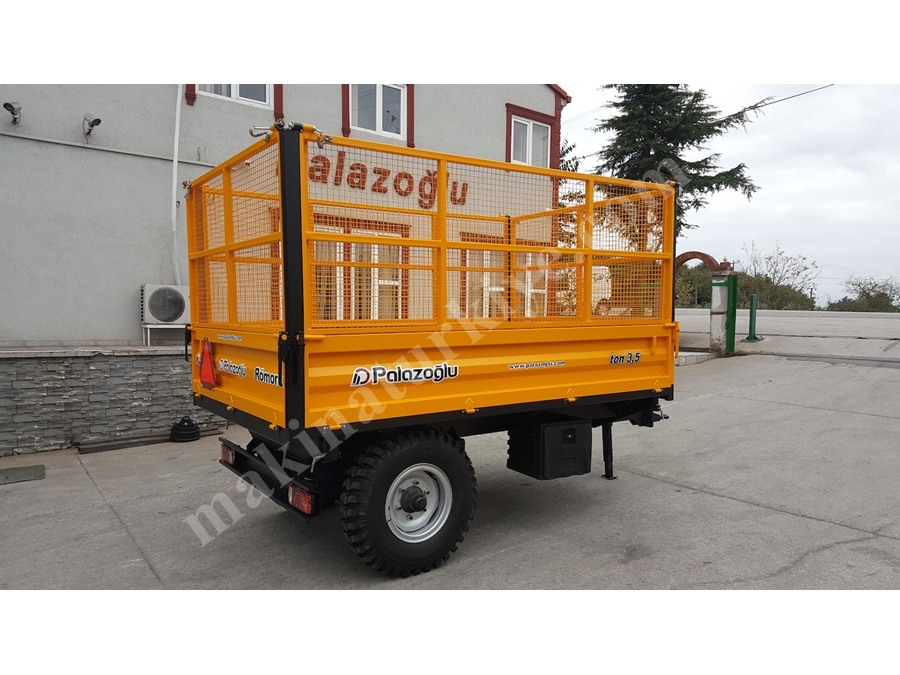 Tek Dingil Üç Yana Damperli Römork 3.5 Ton - Palazoğlu