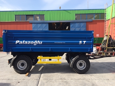 İki Dingil Üç Yana Damperli Römork 5 Ton - Palazoğlu - 0