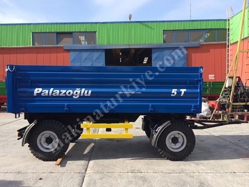 İki Dingil Üç Yana Damperli Römork 5 Ton - Palazoğlu