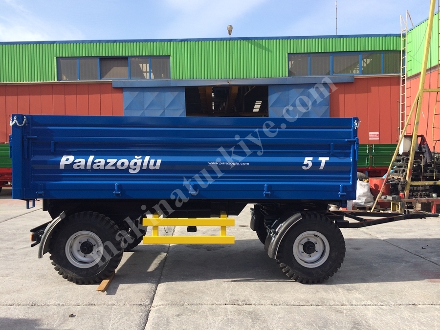 İki Dingil Üç Yana Damperli Römork 5 Ton - Palazoğlu
