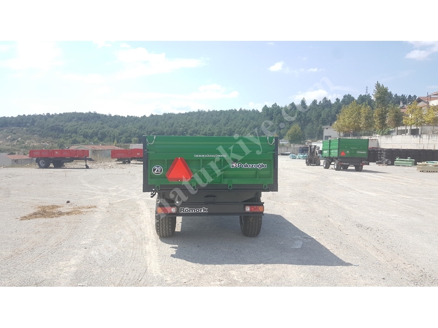 Tek Dingil Üç Yana Damperli Römork 4 Ton - Palazoğlu