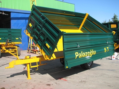 Tek Dingil Üç Yana Damperli Römork 6 Ton - Palazoğlu - 4