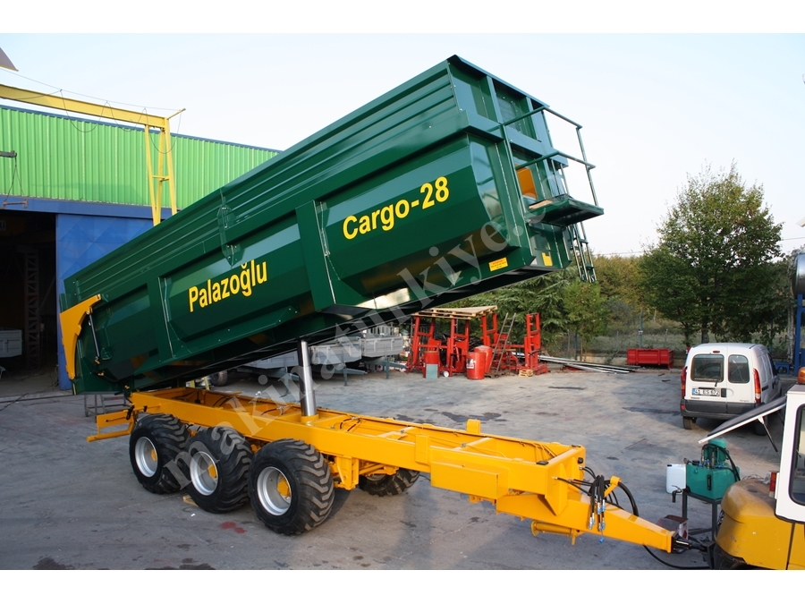 3 Dingil 6 Tekerlekli Römork 28 Ton - Cargo-28