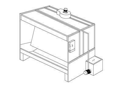 Su Perdeli Yaş Boya Kabini Omega O-YBK-001