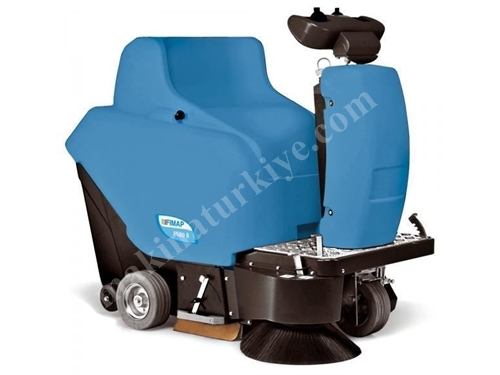 Akülü Binilebilir Geniş Alan Süpürücü 850 mm Temizleme Genişliği