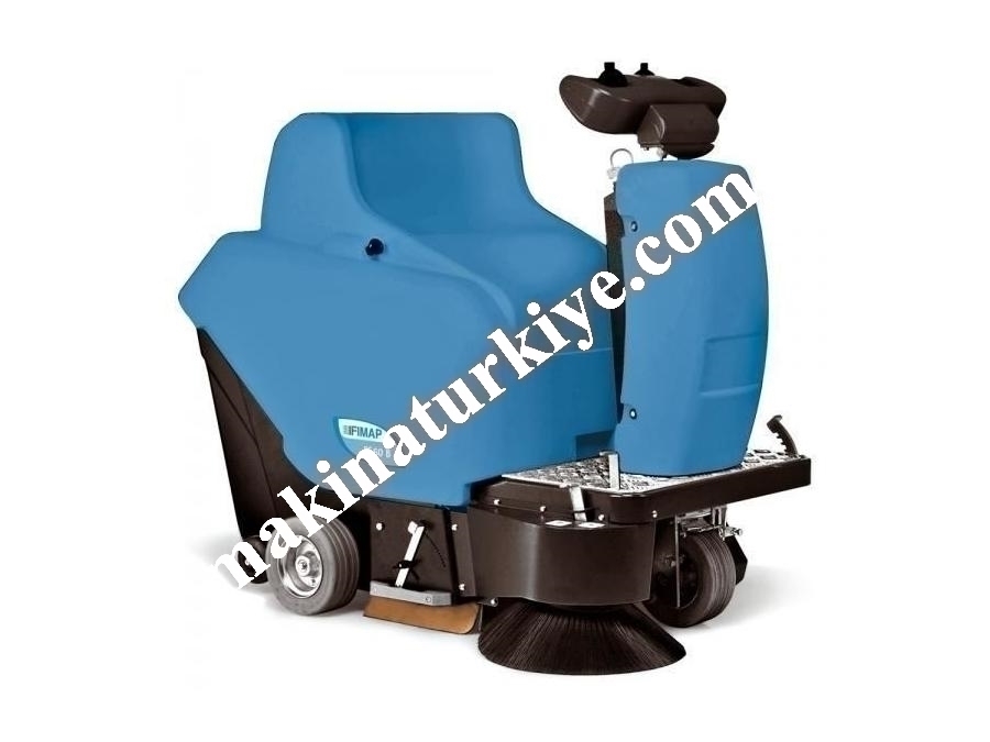 Akülü Binilebilir Geniş Alan Süpürücü 850 mm Temizleme Genişliği