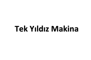 Tek Yıldız Makina  Logo