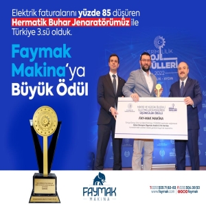 Hermetik Bacalı Buhar Jeneratörü Bakandan Ödül Aldı