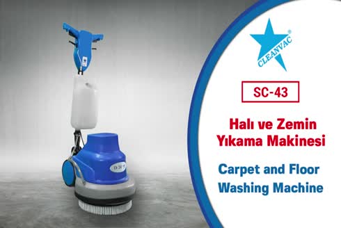 SC 42 Sanayi Tipi Halı Yıkama Ve Zemin Cilalama Makinası 