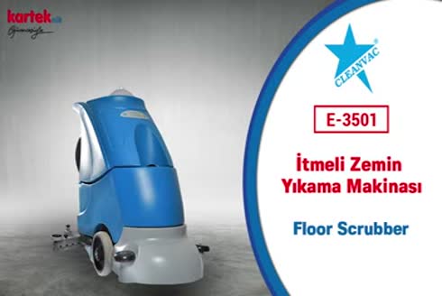 B3501 Akülü İticili Zemin Yıkama Makinesi 