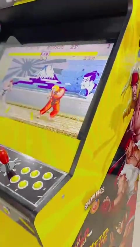 Sarı Renk Çok Oyunlu 82 Ekran Atari Makinası
