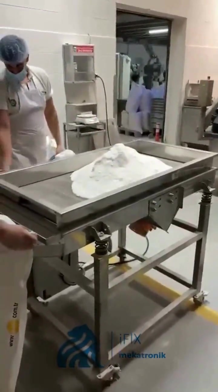 2500 kg/saat Tuz Toz Granül Ürünler İçin Vibrasyonlu Elek
