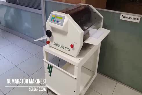 Numaratör Perfore Kesim U-V Pilyaj Yarım Kesim Etiket Klişe Baskı Makinası