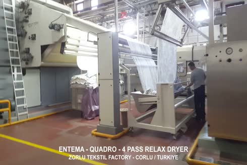 Quadro Gergisiz 4 Geçişli Kumaş Kurutma Makinası 