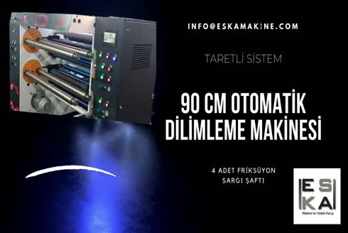 Otomatik Taretli Jumbo Bobin Dilimleme Makinası