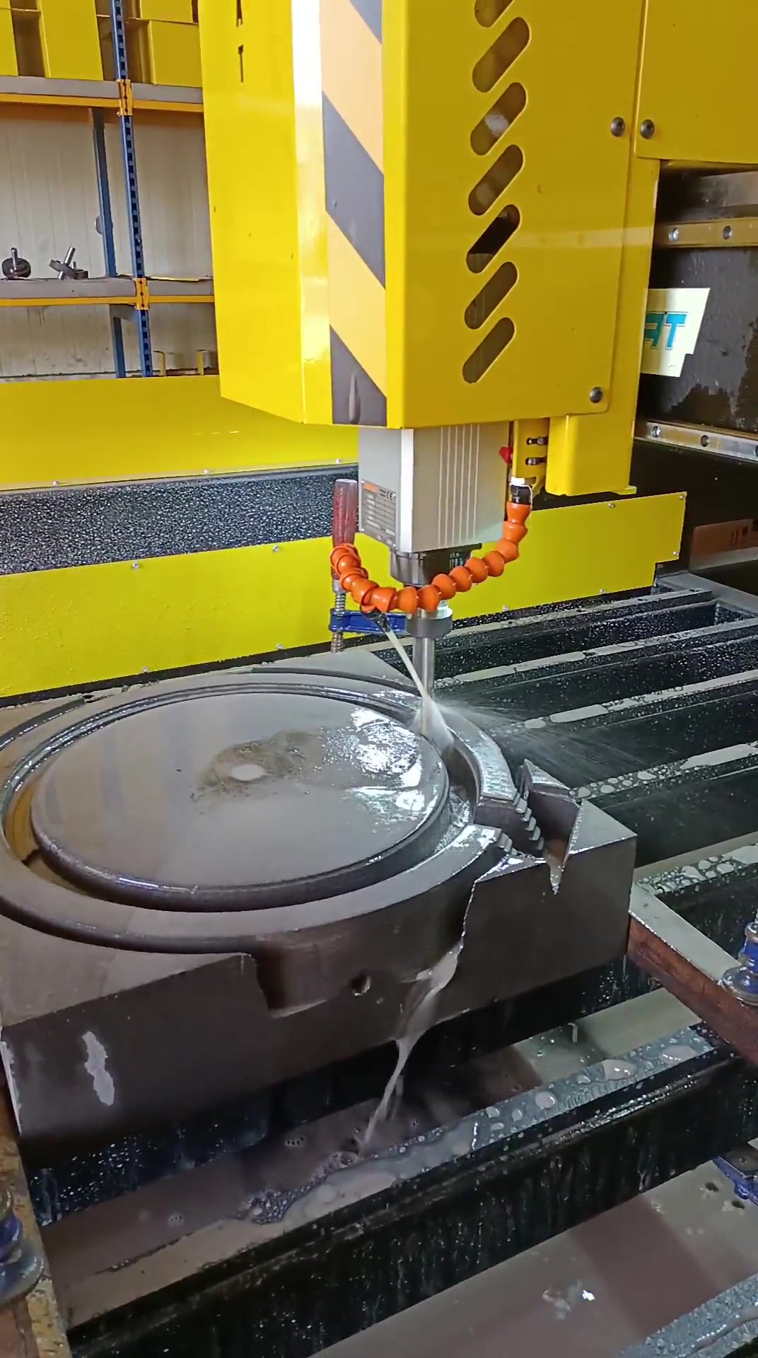 250X150x40 Cm Kesim Alanlı Sulu Kesim Step Cnc Router
