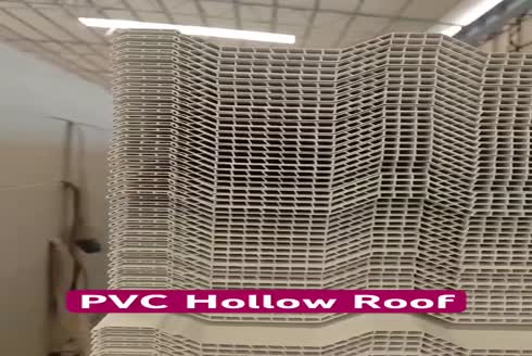 PVC İkili Duvar Oluklu Çatı Levha Üretim Ekstrüzyon Makinası