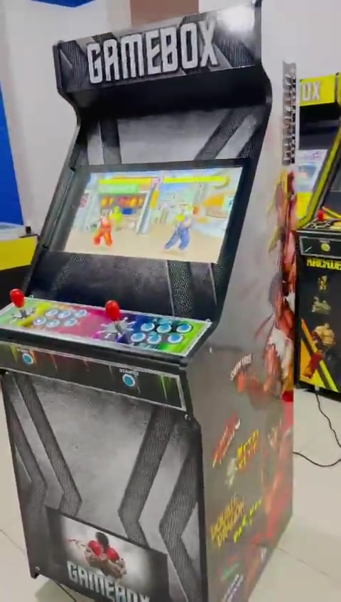 Gri Renk Çok Oyunlu 63 Ekran Arcade Nostalji Atari Makinası