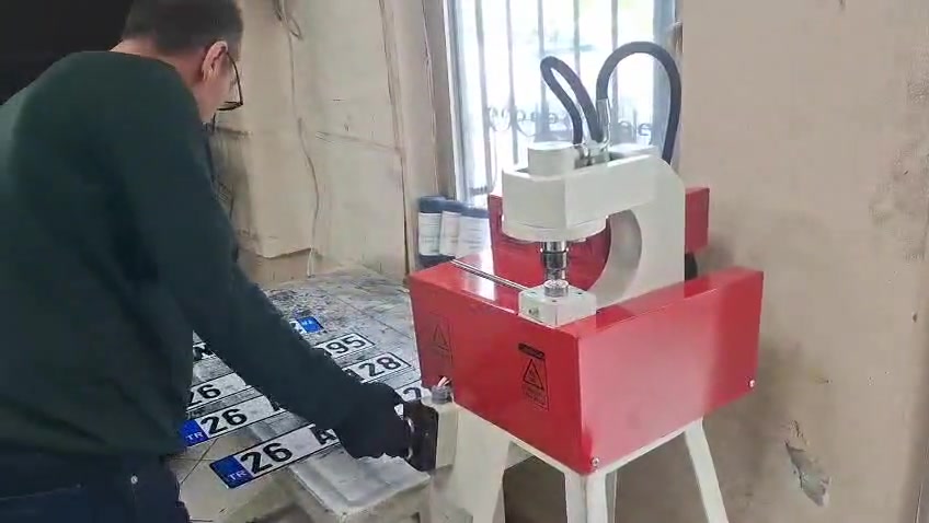 220 Kg Plaka Mühür Basma Presi