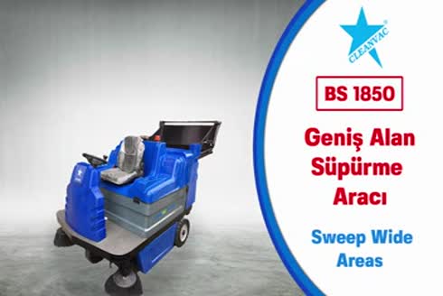 300 Litre Geniş Alan Akülü Yol Süpürme Aracı