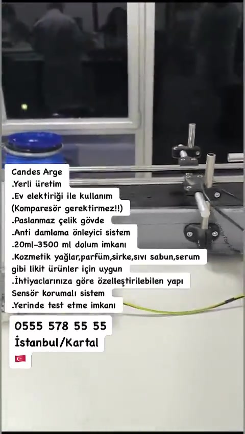Otomatik Konveyör Sıvı Dolum Makinası
