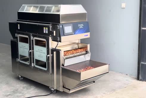 30-50 kg/ h Nuts Roasting Machine 
